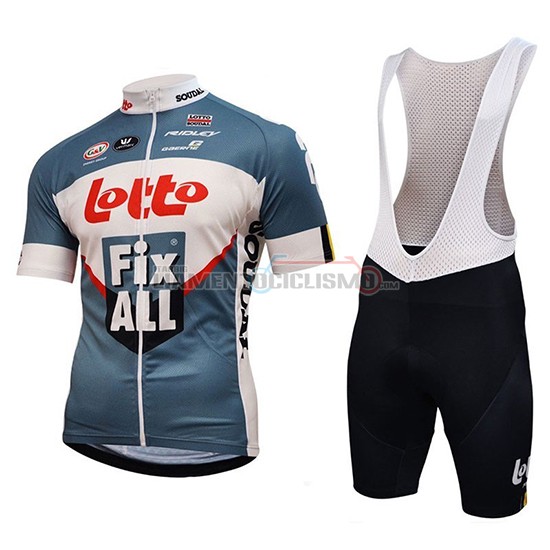 Abbigliamento Ciclismo Lotto Fix All Manica Corta 2018 Bianco Blu